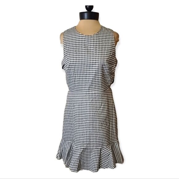 Lucy Paris Black and White Gingham Check Dress NEW Large - Picture 1 of 6